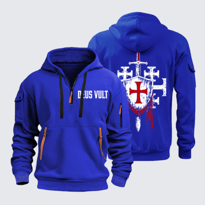 Zipper Hoodies - Deus Vult: God Wills It