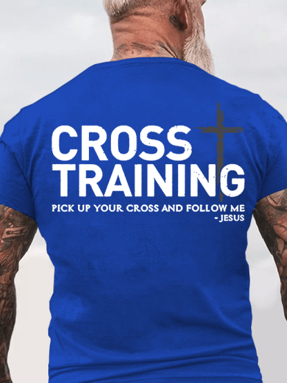 Cross Training  Jesus God Christian Cotton T-Shirt