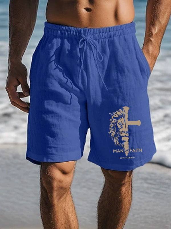 [Copy]Men's It Is Finished Christian Beach Shorts