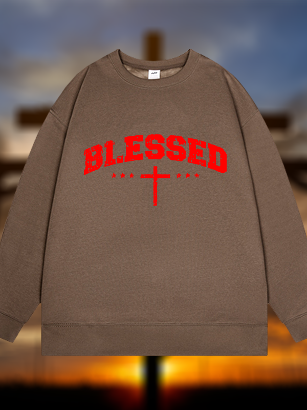 Blessed Cross Jesus God Christian Sweatshirt