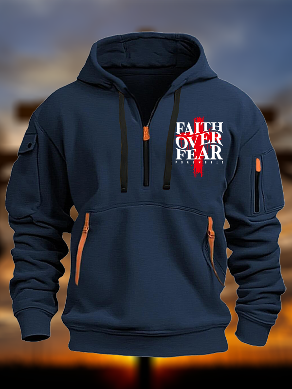 Faith Over Fear Jesus God Christian Zipper Hoodies