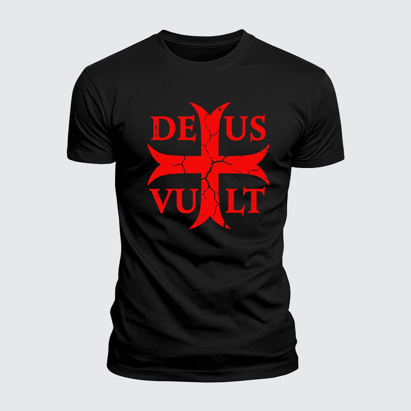 Luxe Mercerized Cotton Tee - Deus Vult 