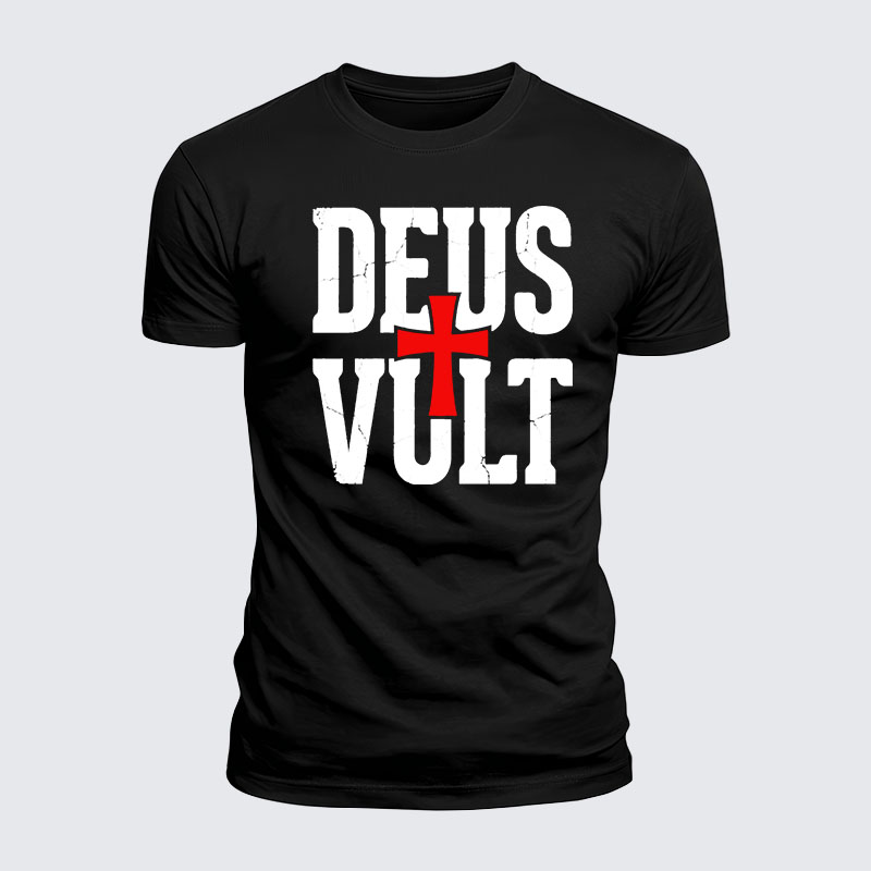 Luxe Mercerized Cotton Tee - Deus Vult