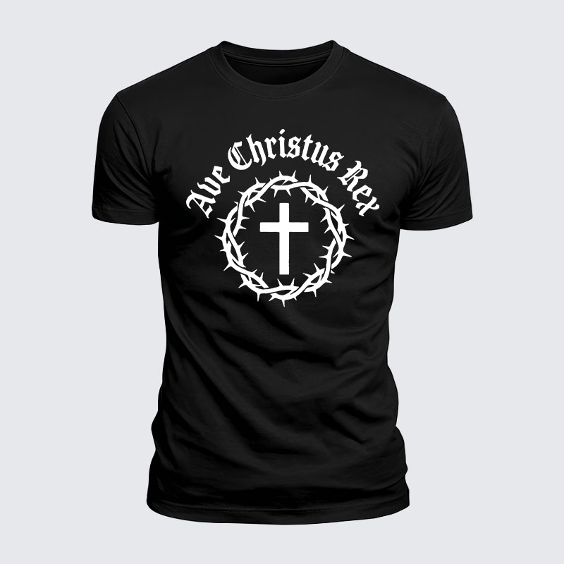 Luxe Mercerized Cotton Tee - Ave Christus Rex