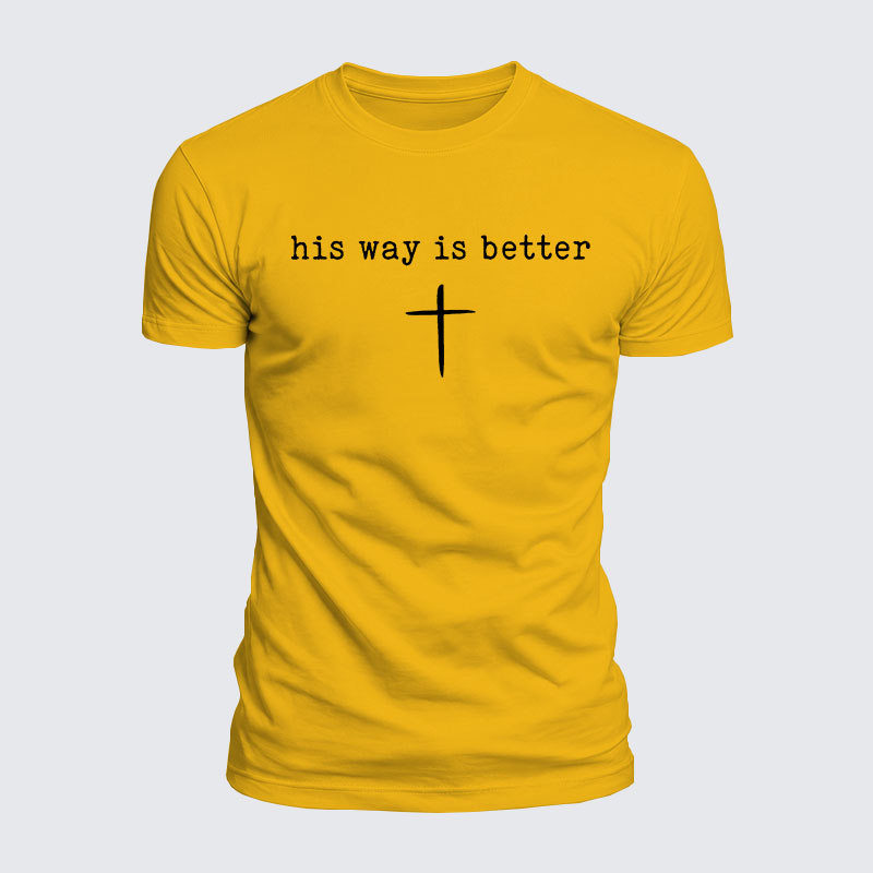 Luxe Mercerized Cotton Tee - His Way Is Better