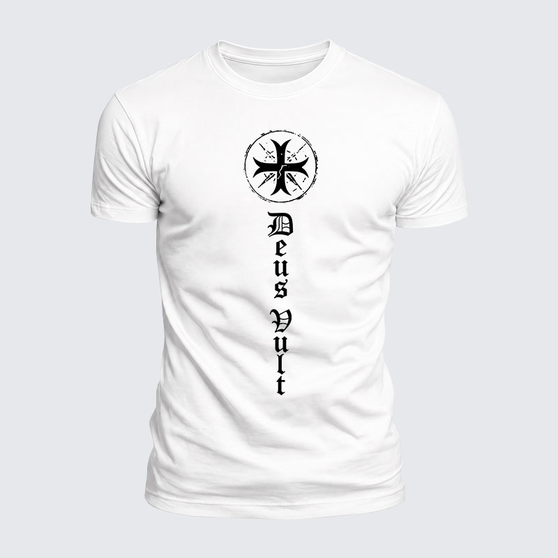 Luxe Mercerized Cotton Tee - Deus Vult