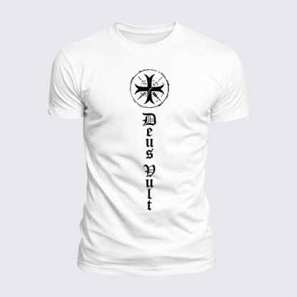 Luxe Mercerized Cotton Tee - Deus Vult