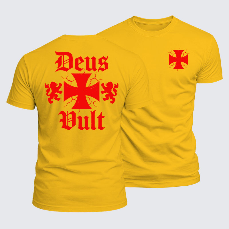 Luxe Mercerized Cotton Tee - Deus Vult