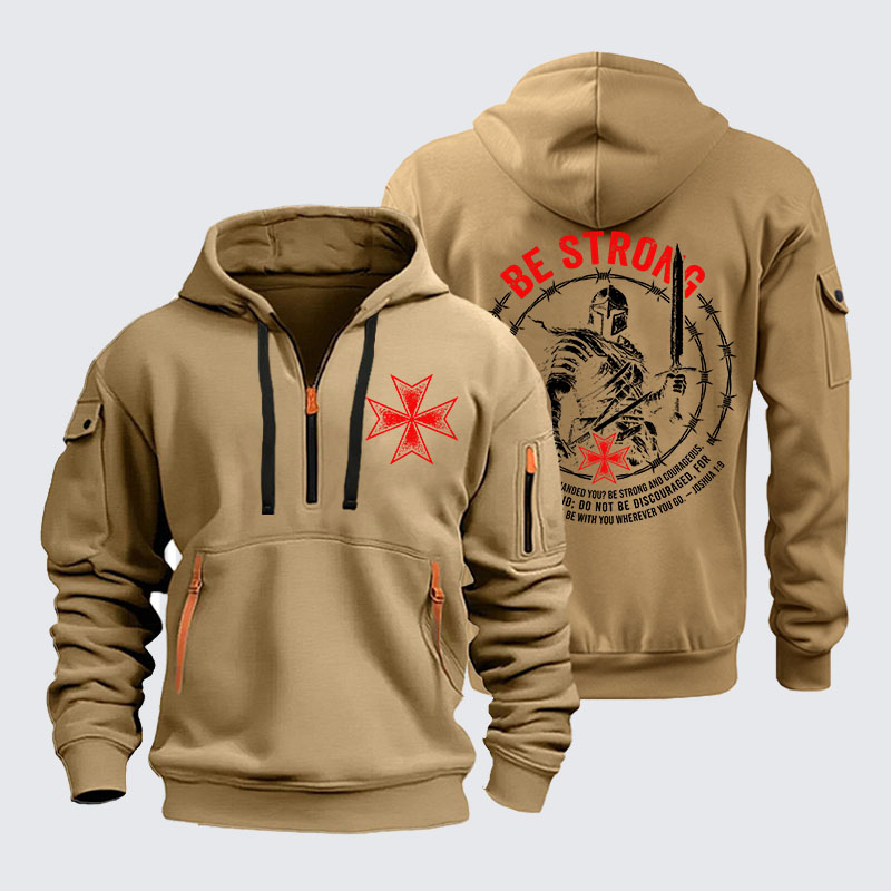 Zipper Hoodies - Be Strong And Courageous Joshua 1:9
