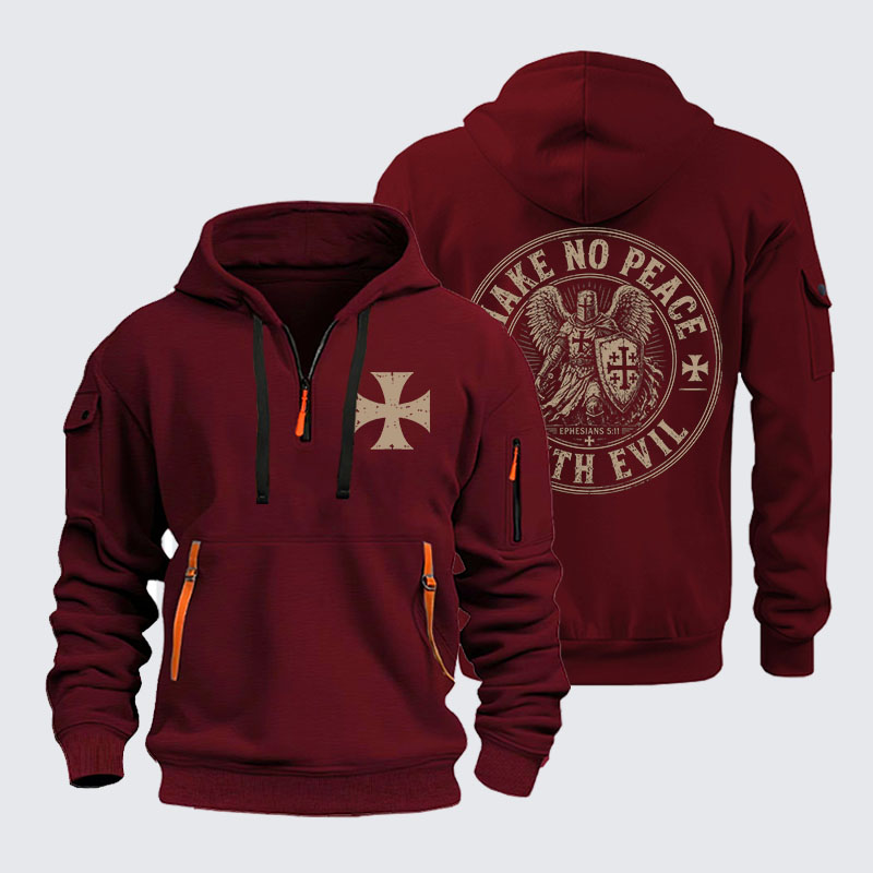 Zipper Hoodies - Make No Peace With Evil