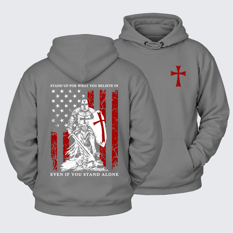 Plush Fleece-Lined Hoodie - Stand Up For What You Believe
