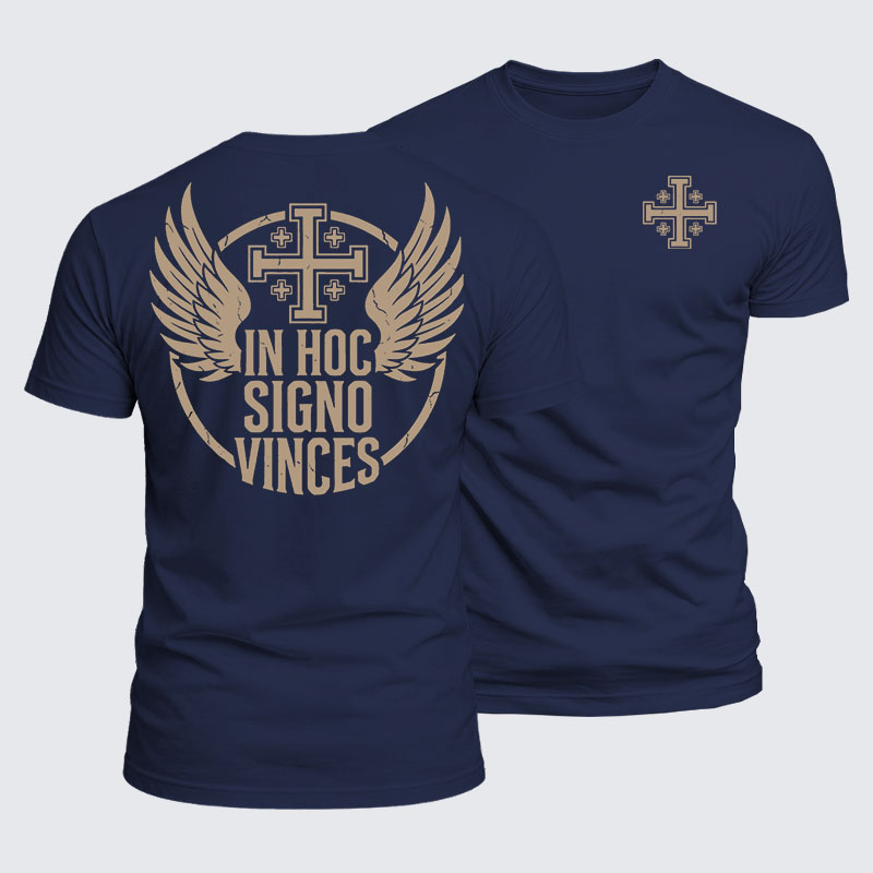 Luxe Mercerized Cotton Tee - In Hoc Signo Vinces 