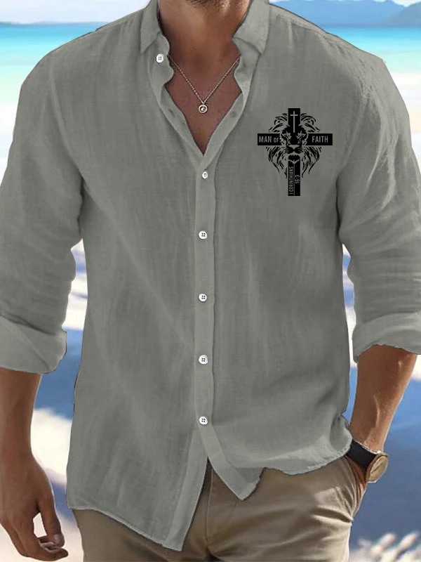 Man of Faith Christian Resort Casual Shirt