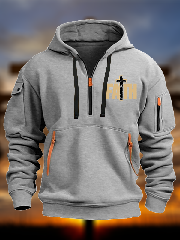 Faith Cross Jesus God Christian Zipper Hoodies