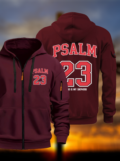 Psalm 23 Jesus God Christian Zipper Hoodies