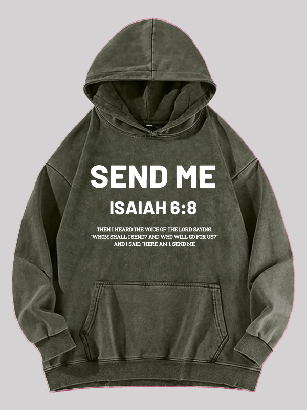 Send Me Jesus God Christian Washed Hoodie