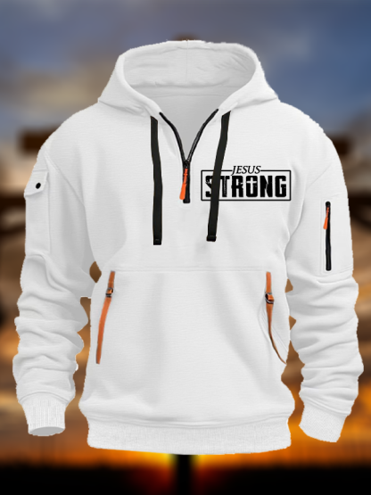 Jesus Strong Jesus God Christian Zipper Hoodies