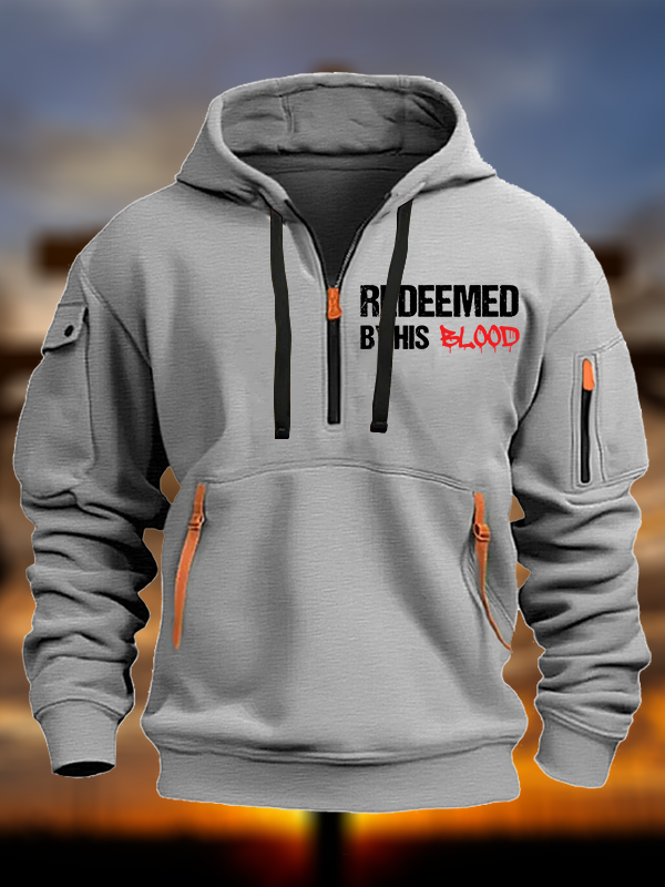 Redeemed By His Blood Jesus God Christian Zipper Hoodies