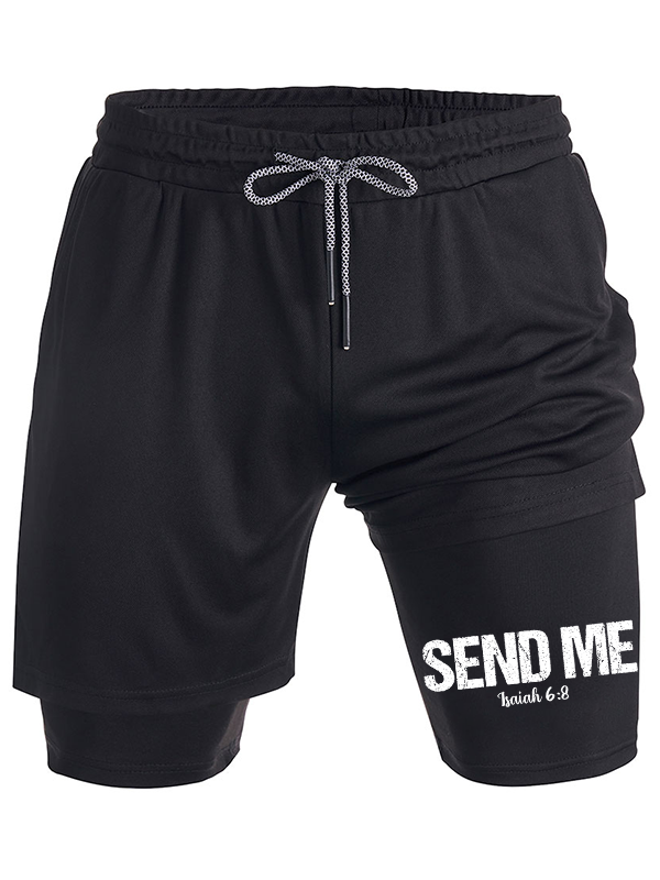 Isaiah 6:8 - SEND ME Christian Performance Shorts