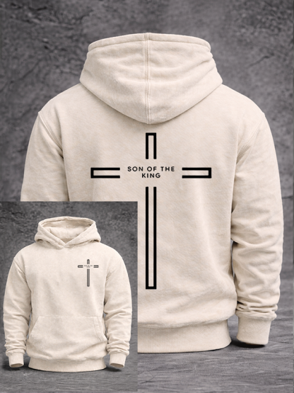 Son of The King Jesus God Christian Washed Hoodie