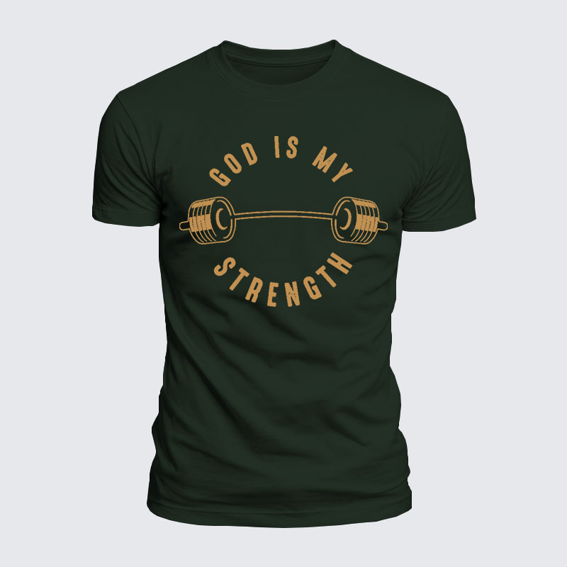 Luxe Mercerized Cotton Tee - God Is My Strength