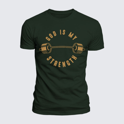 Luxe Mercerized Cotton Tee - God Is My Strength