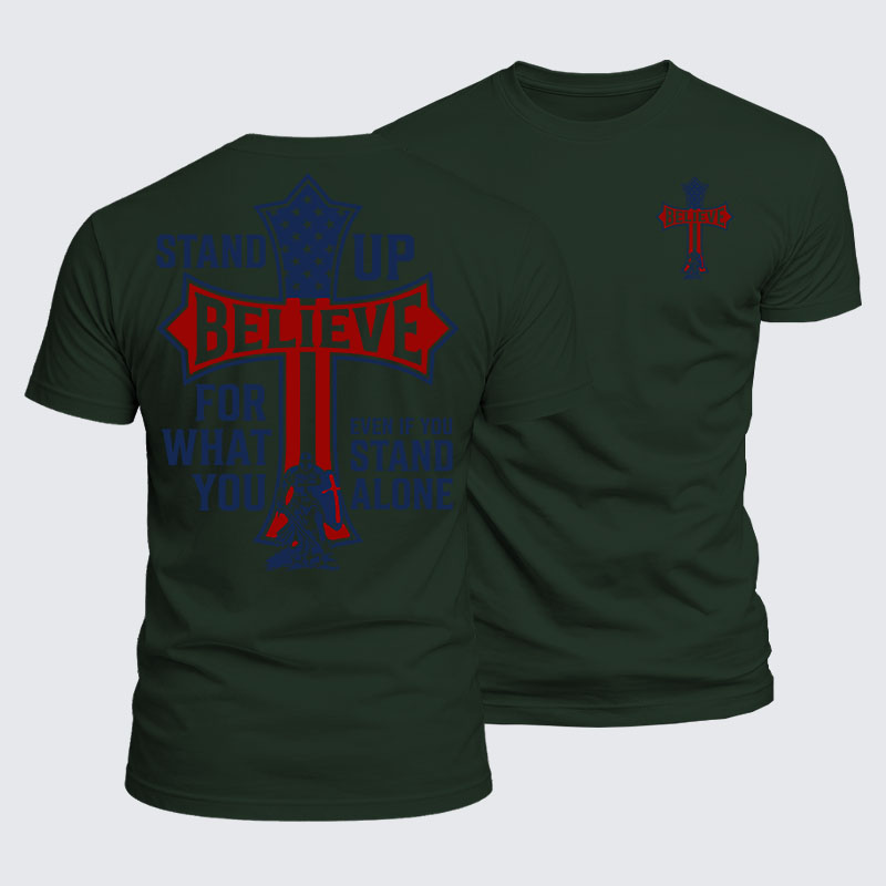 Luxe Mercerized Cotton Tee - Stand Up For What You Believe