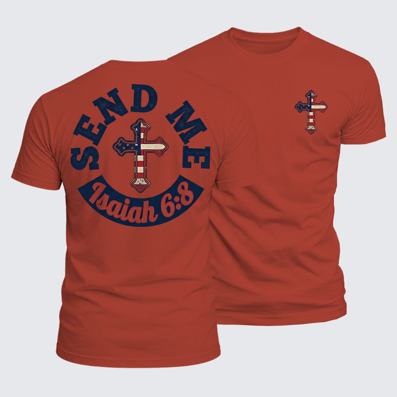 Luxe Mercerized Cotton Tee - Isaiah 6:8 - SEND ME
