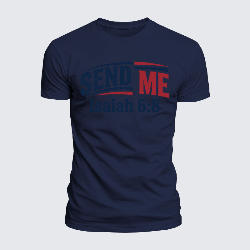 Luxe Mercerized Cotton Tee - Isaiah 6:8 - SEND ME