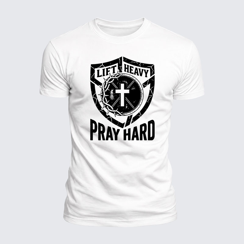 Luxe Mercerized Cotton Tee - Lift Heavy Pray Hard