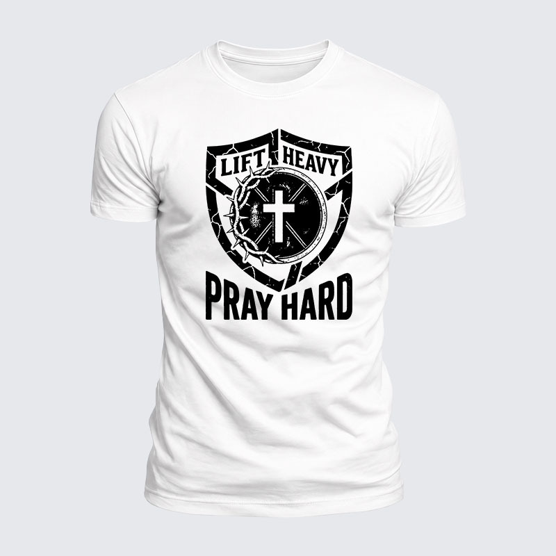 Luxe Mercerized Cotton Tee - Lift Heavy Pray Hard