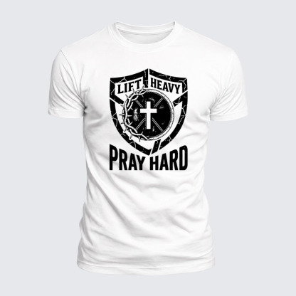 Luxe Mercerized Cotton Tee - Lift Heavy Pray Hard