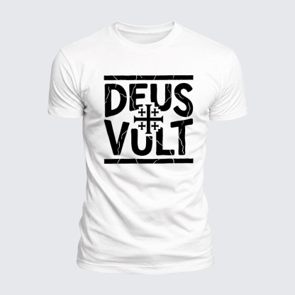 Luxe Mercerized Cotton Tee - Deus Vult 