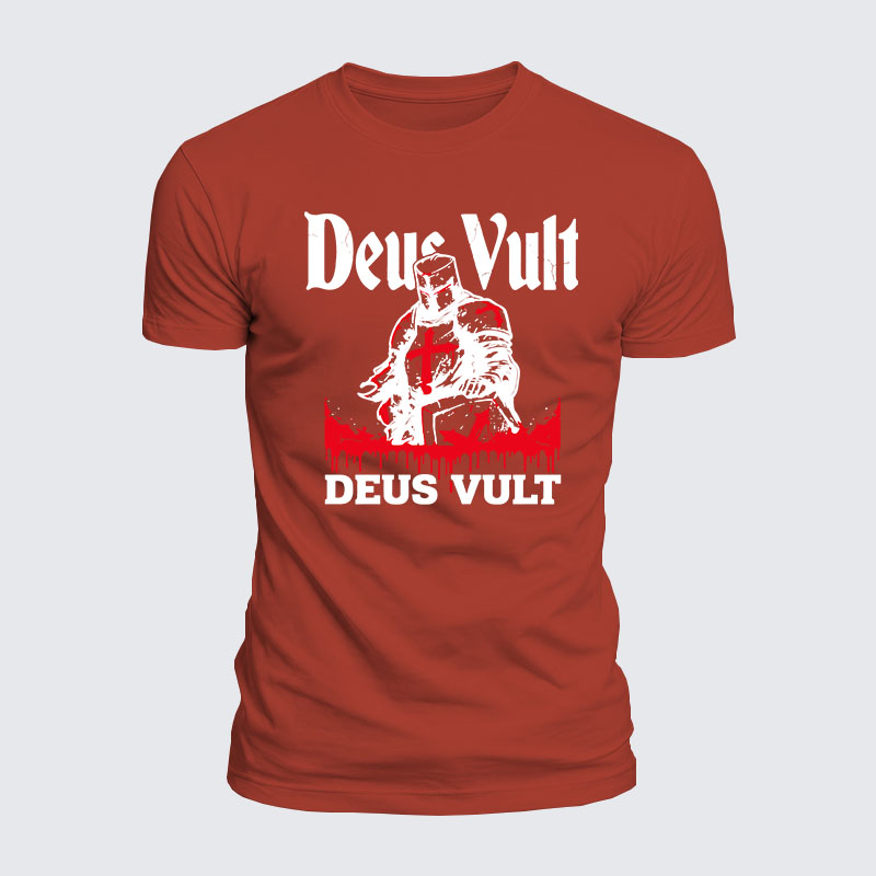 Luxe Mercerized Cotton Tee - Deus Vult