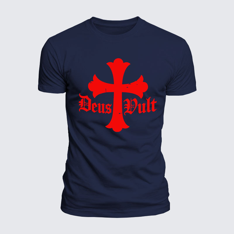 Luxe Mercerized Cotton Tee - Deus Vult