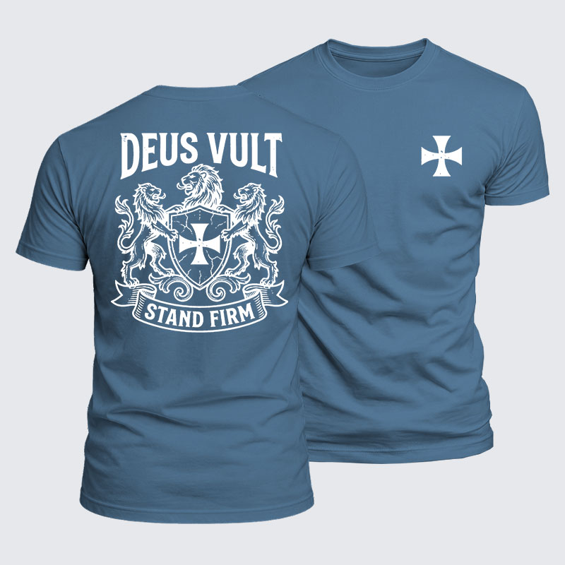 [Copy]Luxe Mercerized Cotton Tee - Deus Vult Christ Is King