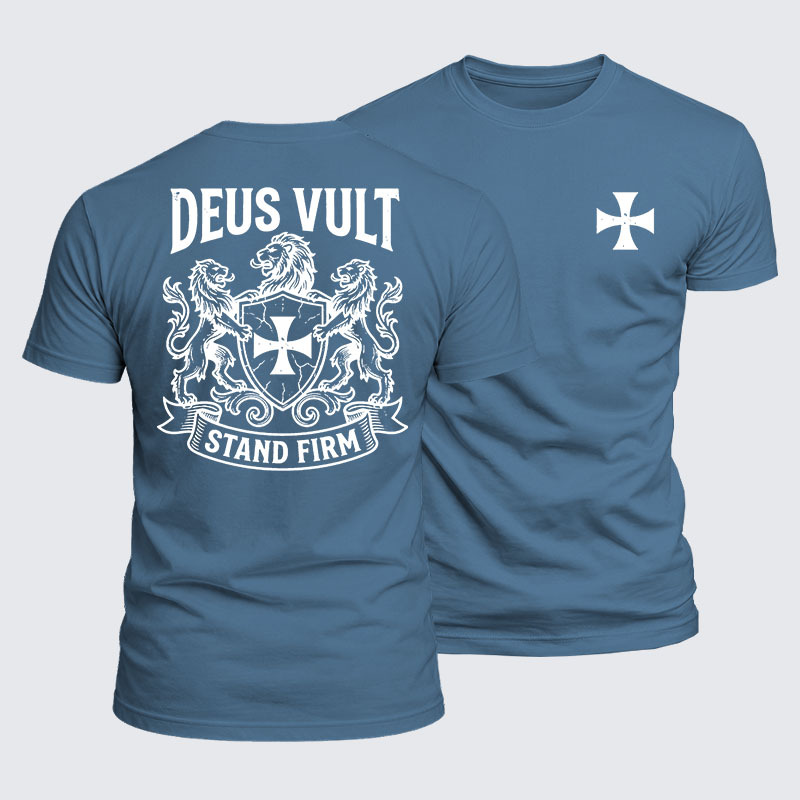 [Copy]Luxe Mercerized Cotton Tee - Deus Vult Christ Is King