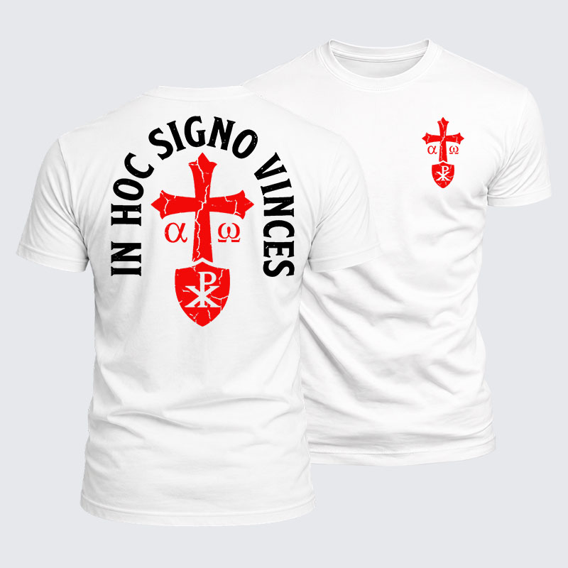 Luxe Mercerized Cotton Tee - In Hoc Signo Vinces 