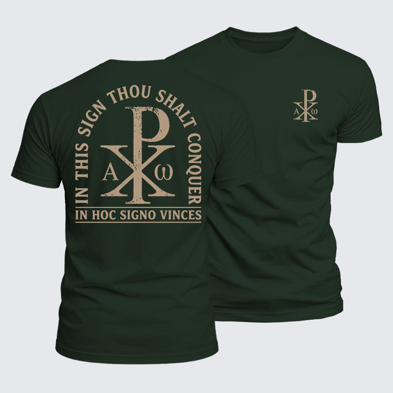 Luxe Mercerized Cotton Tee - In Hoc Signo Vinces 