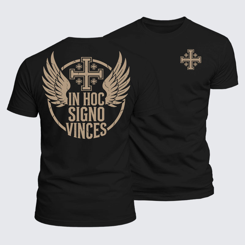 Luxe Mercerized Cotton Tee - In Hoc Signo Vinces 