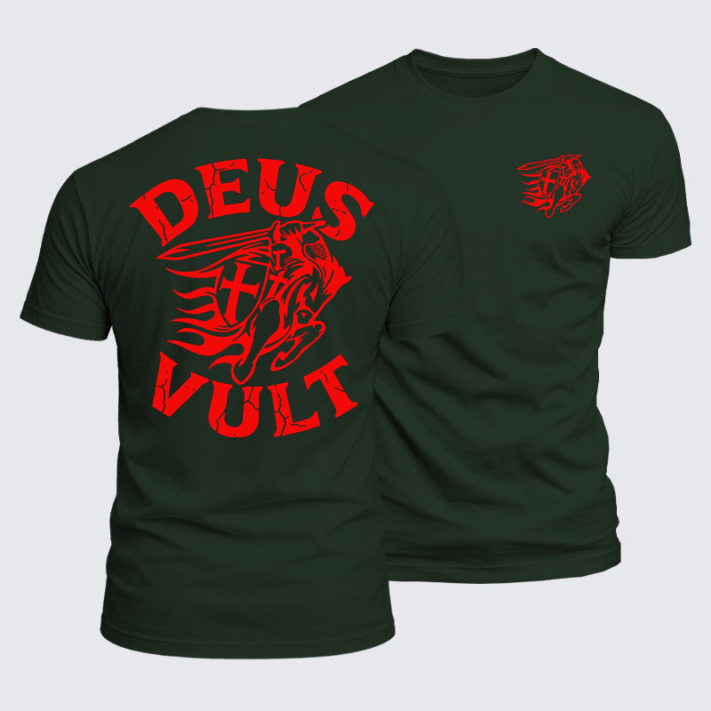 Luxe Mercerized Cotton Tee - Deus Vult