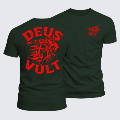 Luxe Mercerized Cotton Tee - Deus Vult