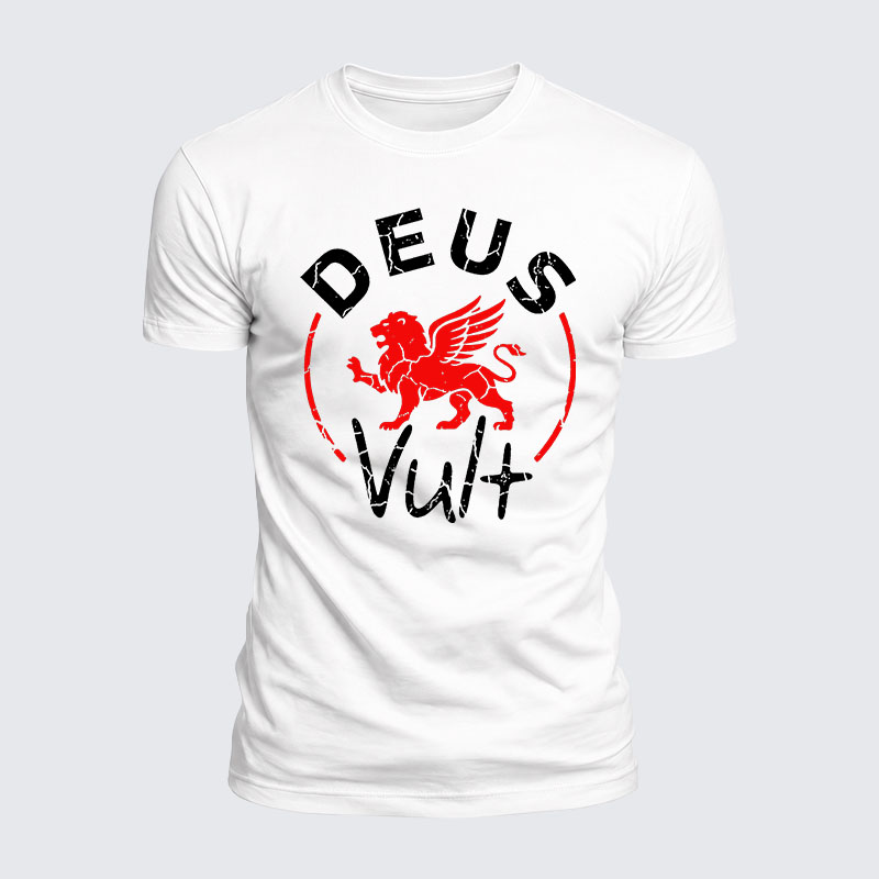 Luxe Mercerized Cotton Tee - Deus Vult