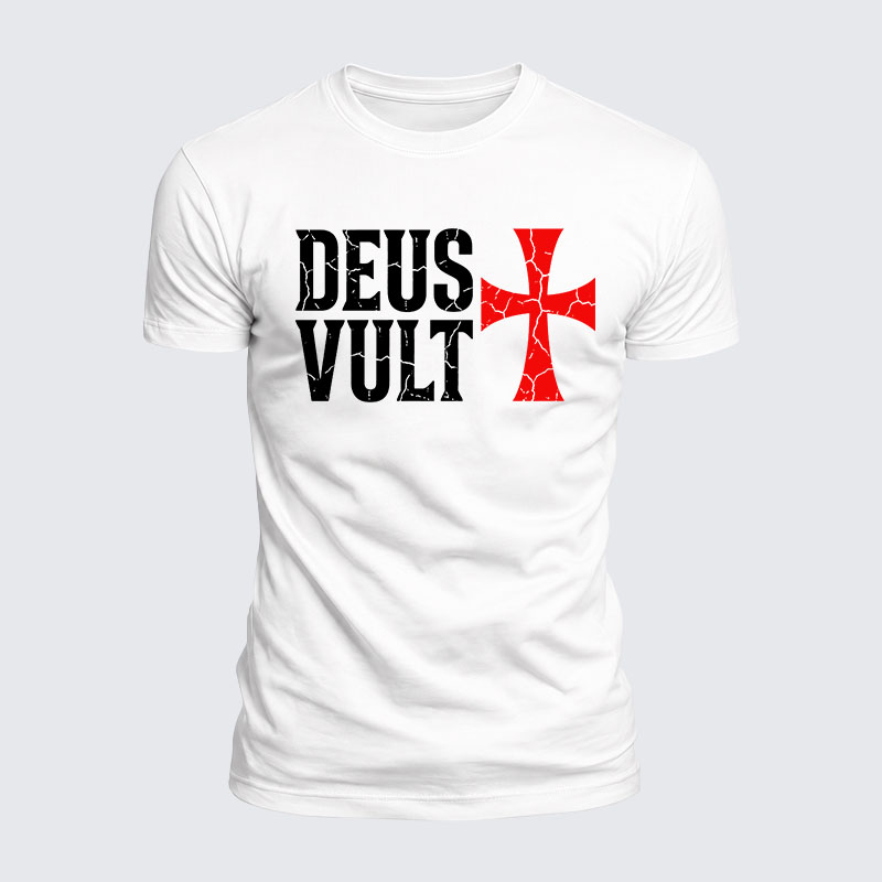 Luxe Mercerized Cotton Tee - Deus Vult