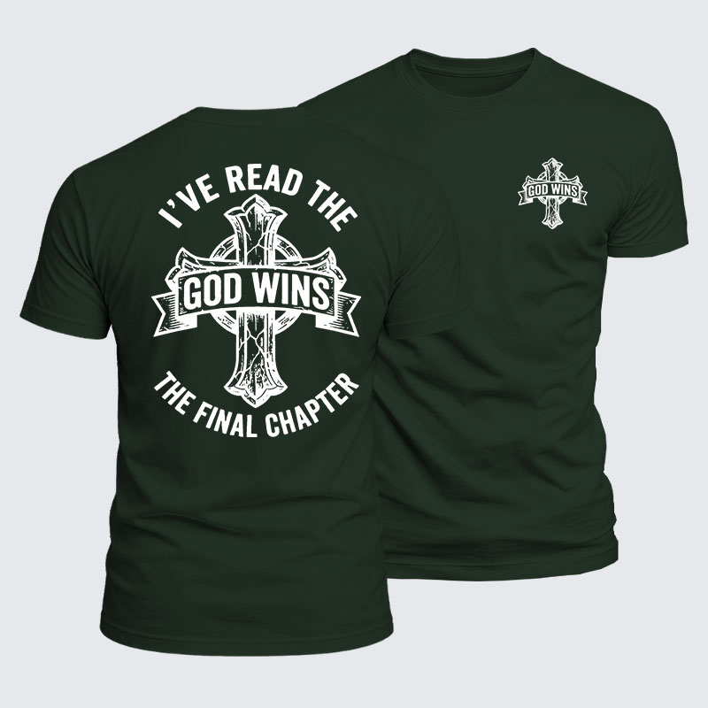 Luxe Mercerized Cotton Tee - God Wins I've Read the Final Chapter 