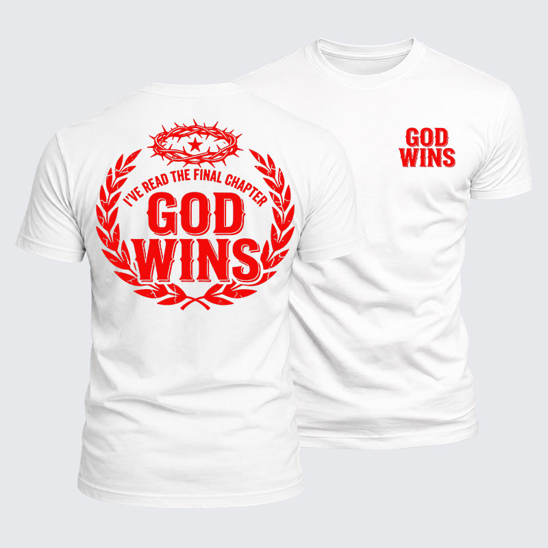 Luxe Mercerized Cotton Tee - God Wins I've Read the Final Chapter 