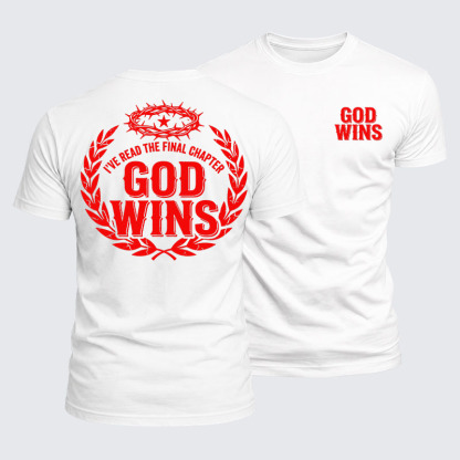 Luxe Mercerized Cotton Tee - God Wins I've Read the Final Chapter 