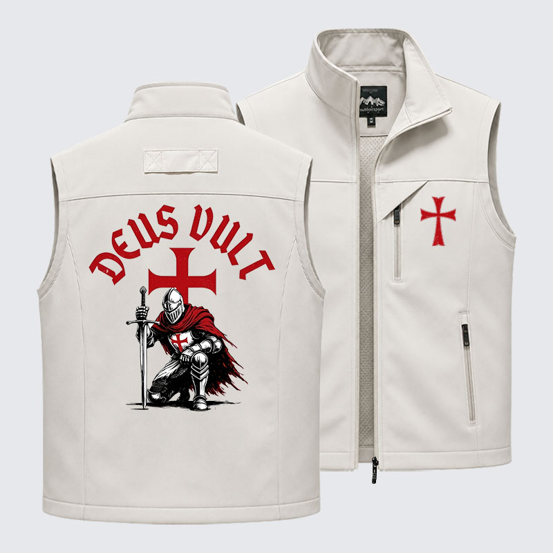Templar Knight Crusader Deus Vult Outdoor Quick-dry Vest