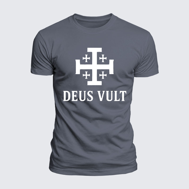 Luxe Mercerized Cotton Tee - Deus Vult