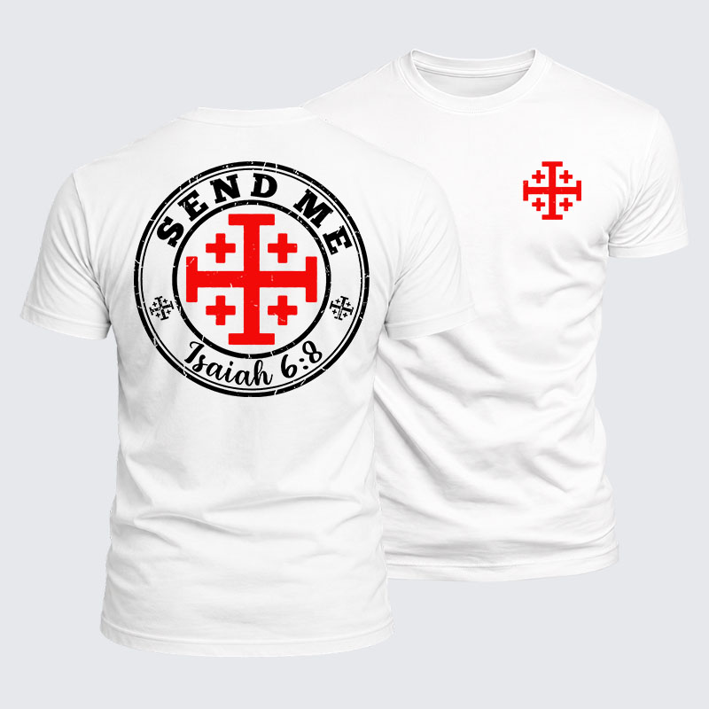Luxe Mercerized Cotton Tee - Isaiah 6:8 - SEND ME